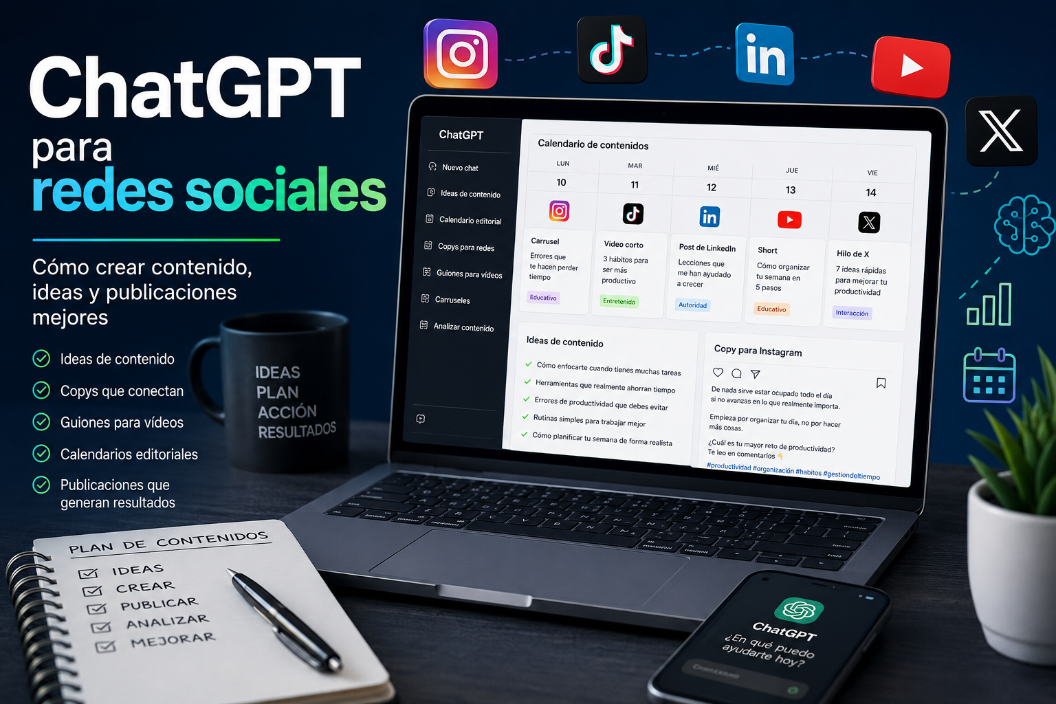 ChatGPT para redes sociales
